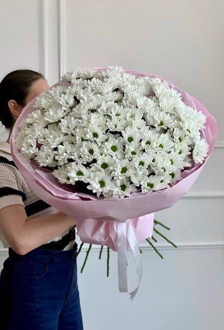 35 кустовых хризантем Ромашка 5207 фото